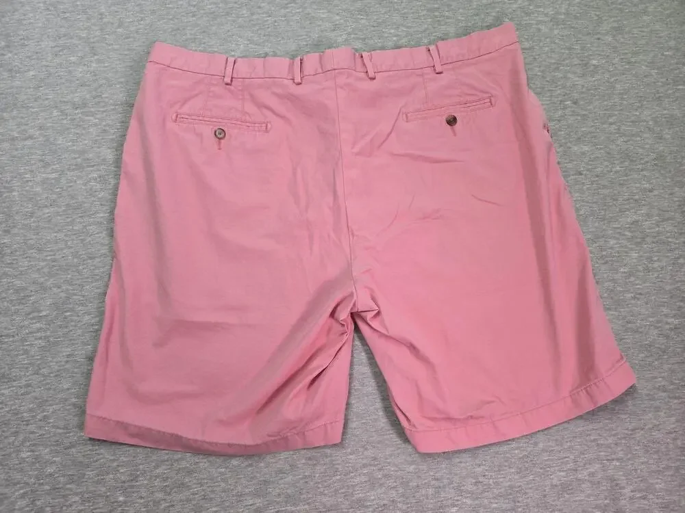 Peter Millar Shorts Mens 44 Pink Chino Flat Front Cotton Pockets Casual Summer